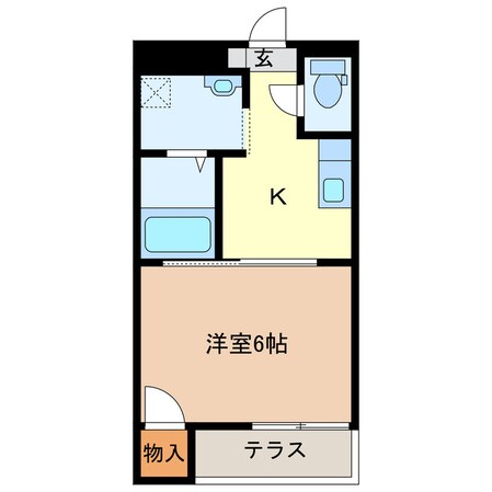 エスポワールMITAの物件間取画像